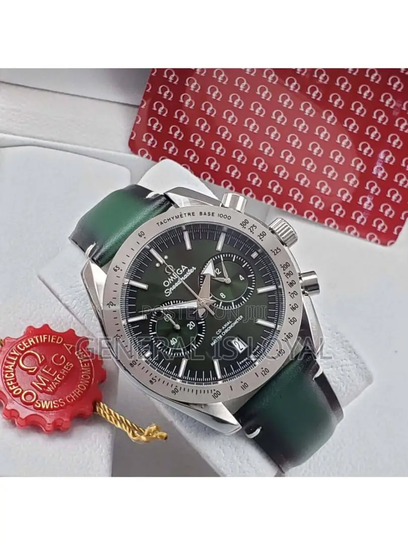 Omega Genuinely Leather Men Watch