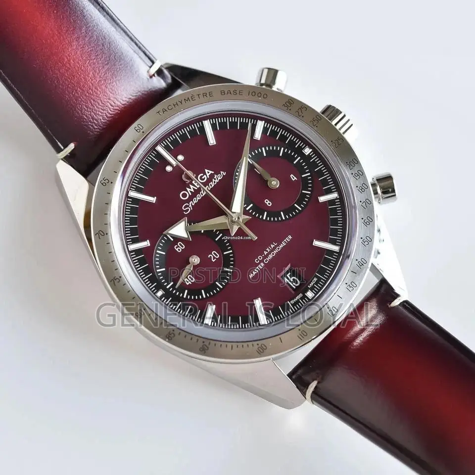 Omega Genuinely Leather Men Watch