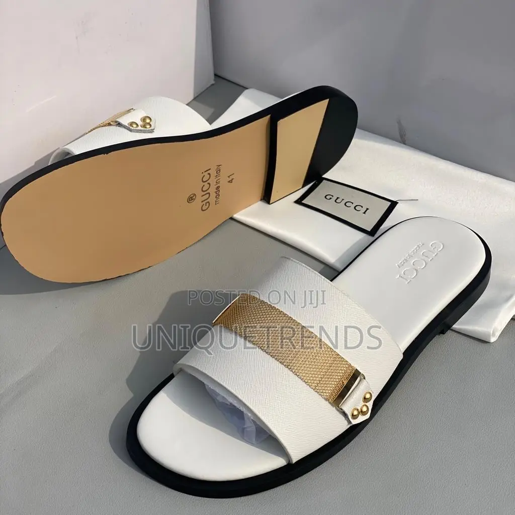 High Quality Gucci Leather Slippers