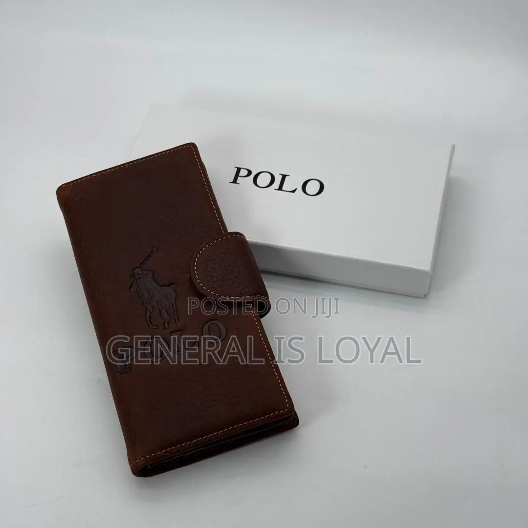 Leather Long Wallet Men