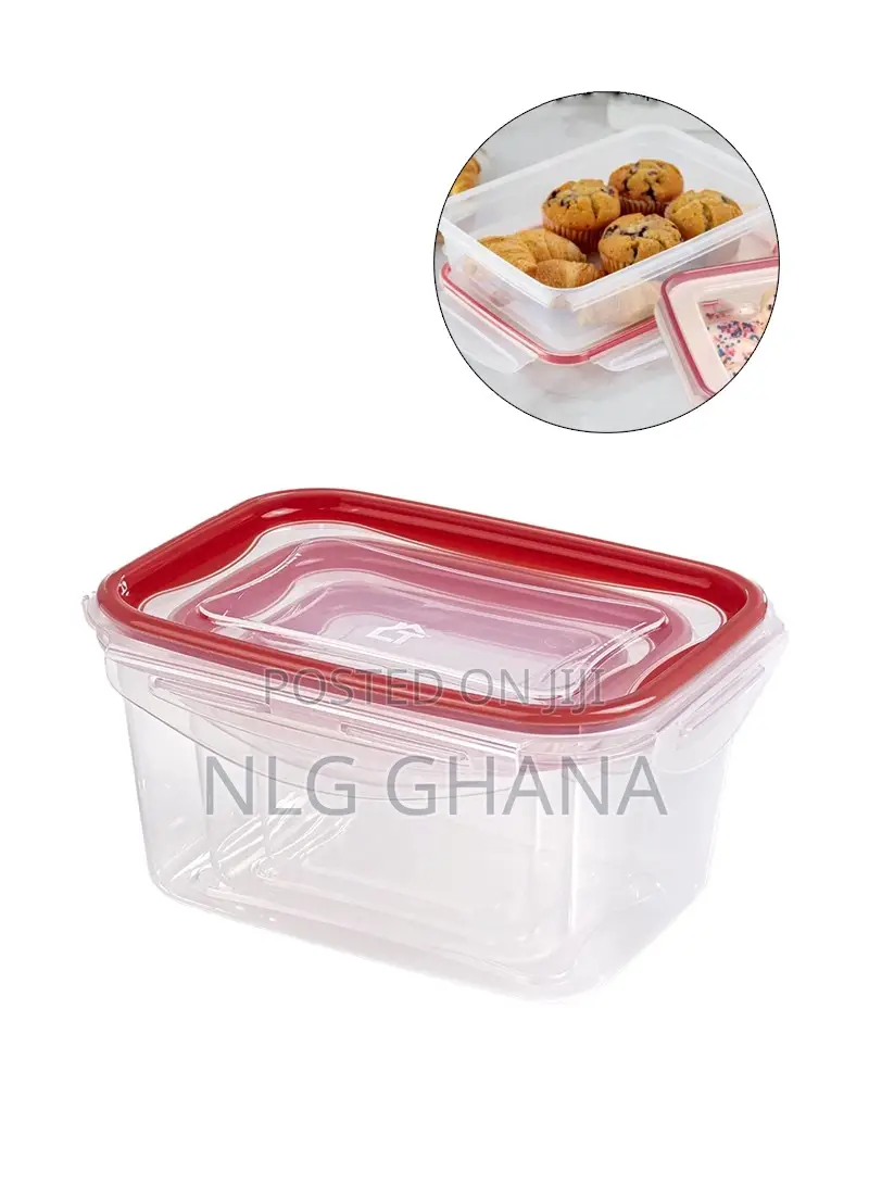 3pcs 0.65l/1.15l/2l Plastic Food Container Set. Ghx6263