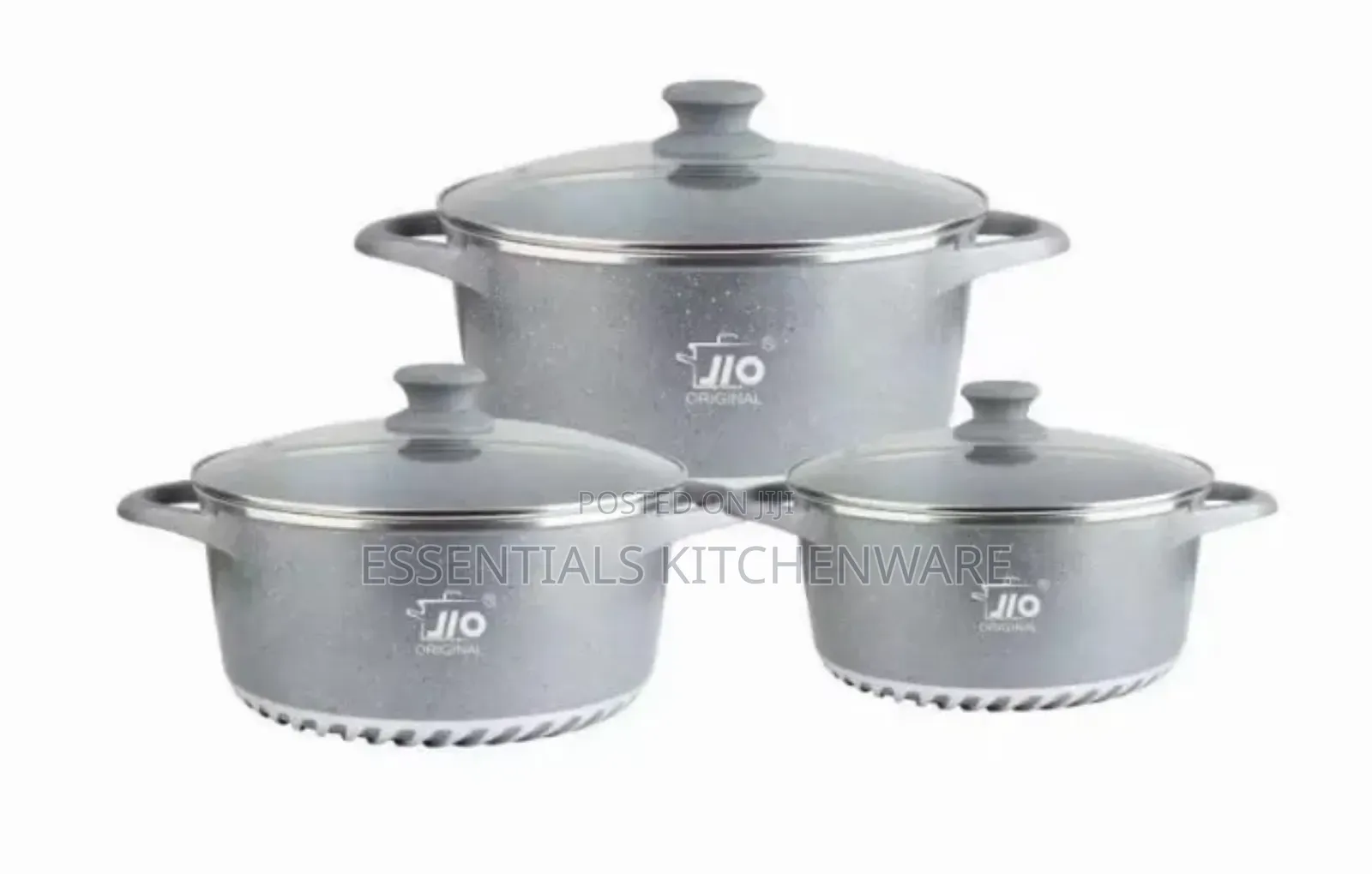 Jio 6pcs Granite Non-Stick Cookware Set