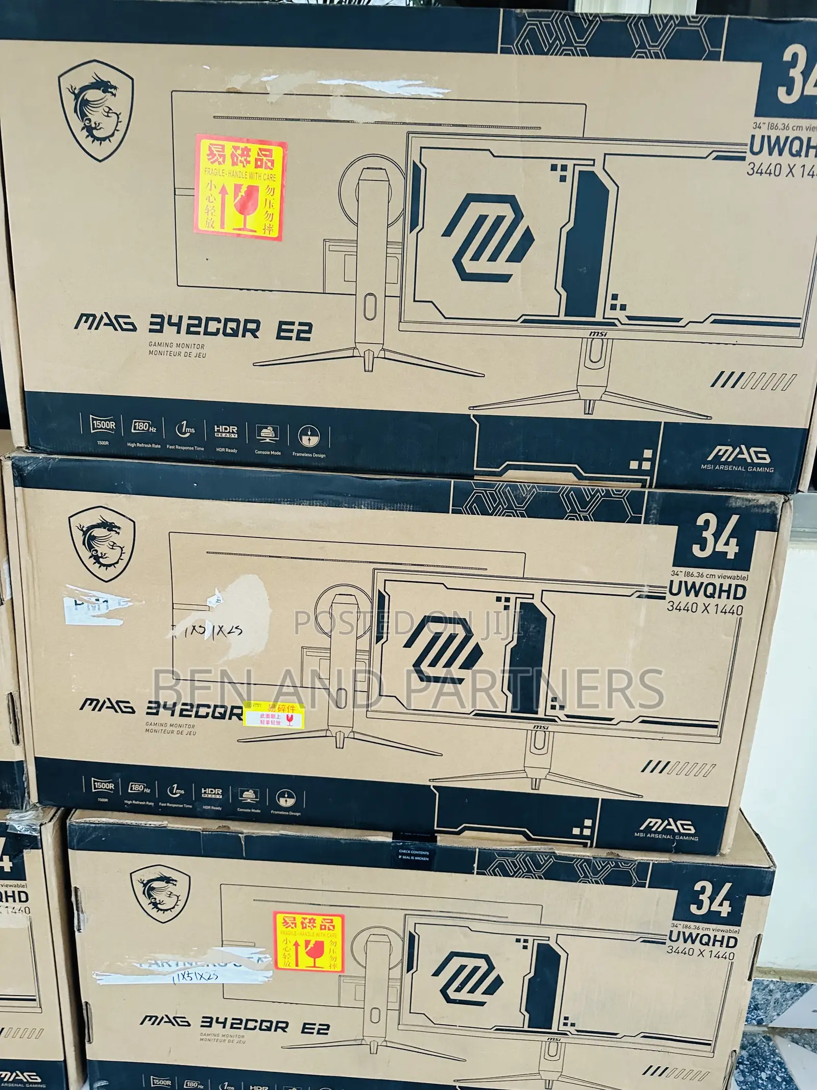 Msi Mag 34”, Wqhd, 180hz, 1ms, Hdr Gaming Monitors