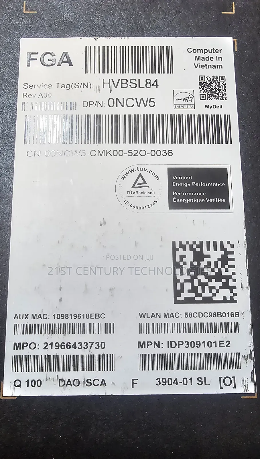New Laptop Dell XPS 13 (L322X) 16GB Intel Core Ultra 7 SSD 1T