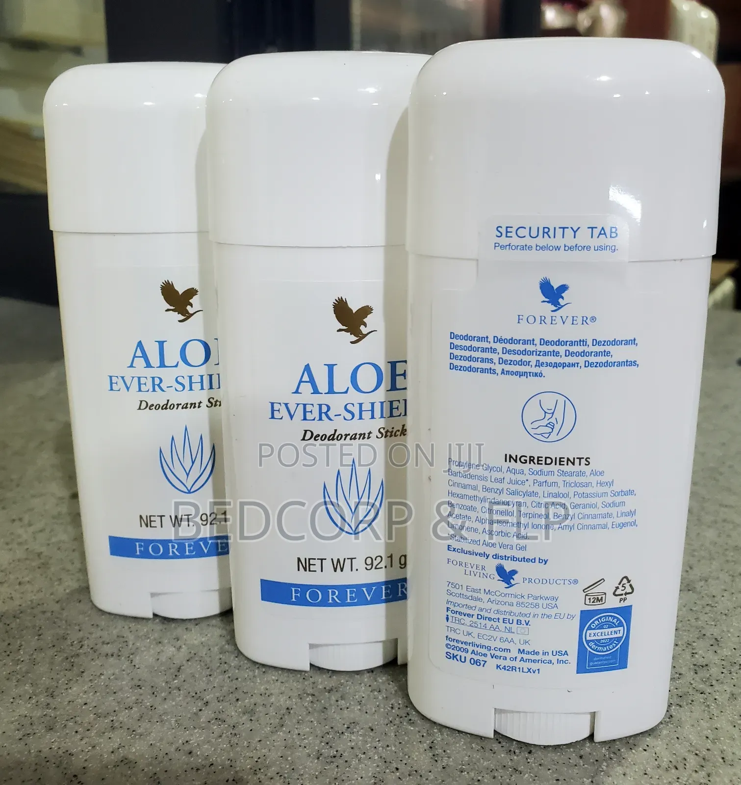Fl30 Aloe Evershield Deodorant Pack of 3