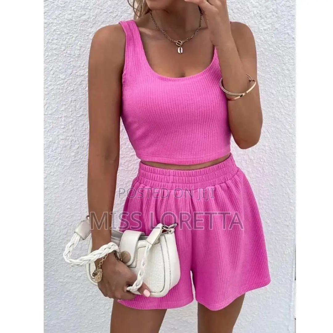2pc Top and Shorts - Pink