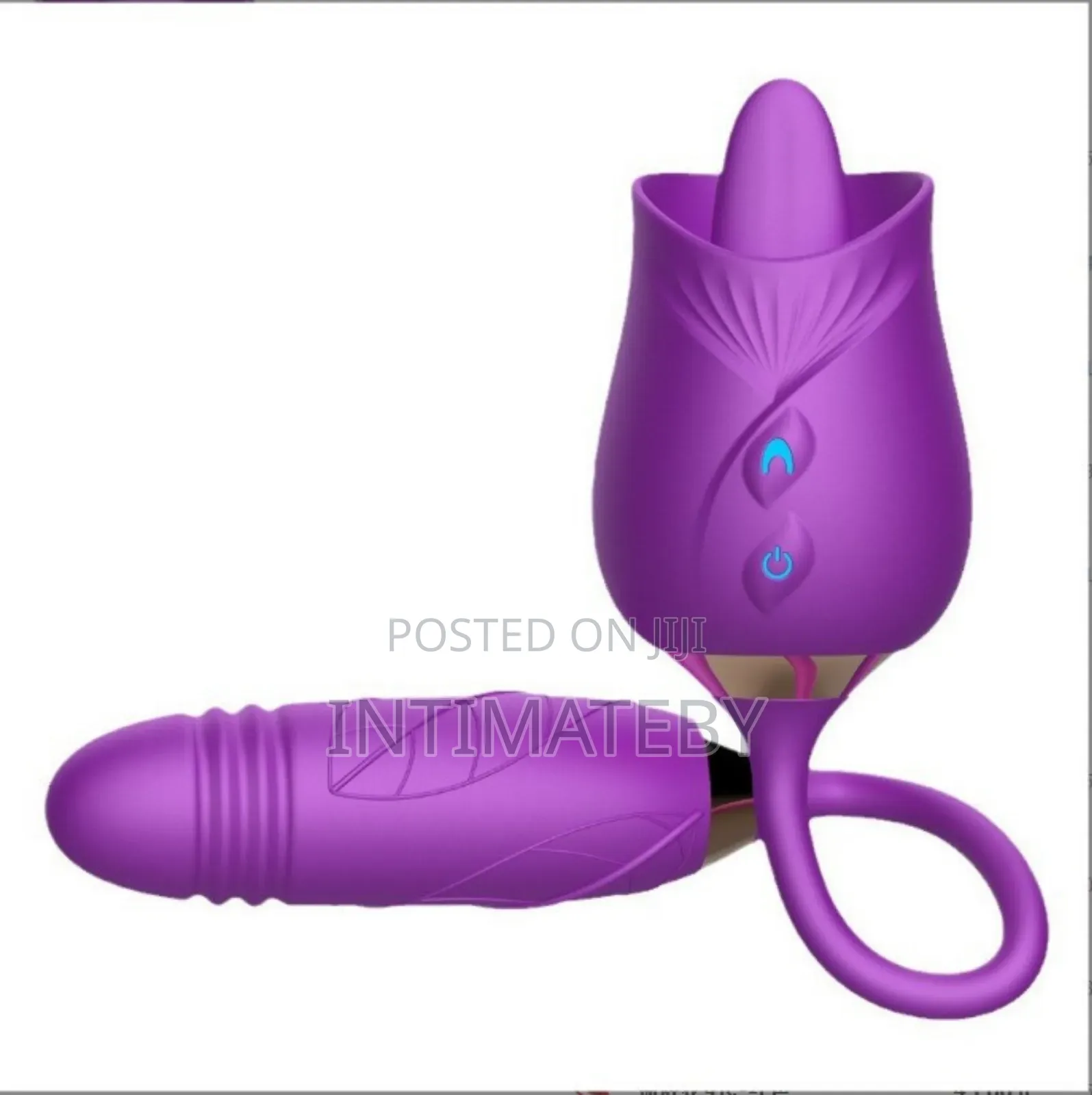 Rose Dual Action Massager – Licker Thrusting Dildo