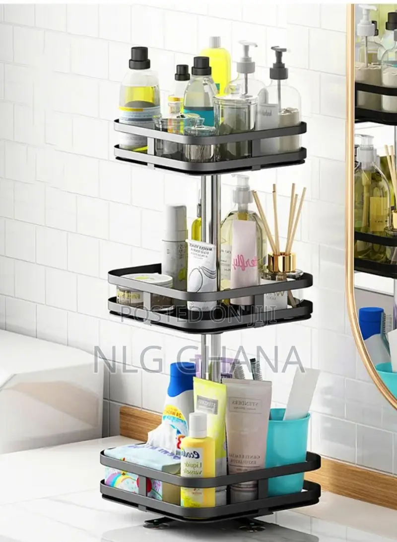 3-Layer Square Rotatable Spice Rack Jar Bottle. Ghx3633