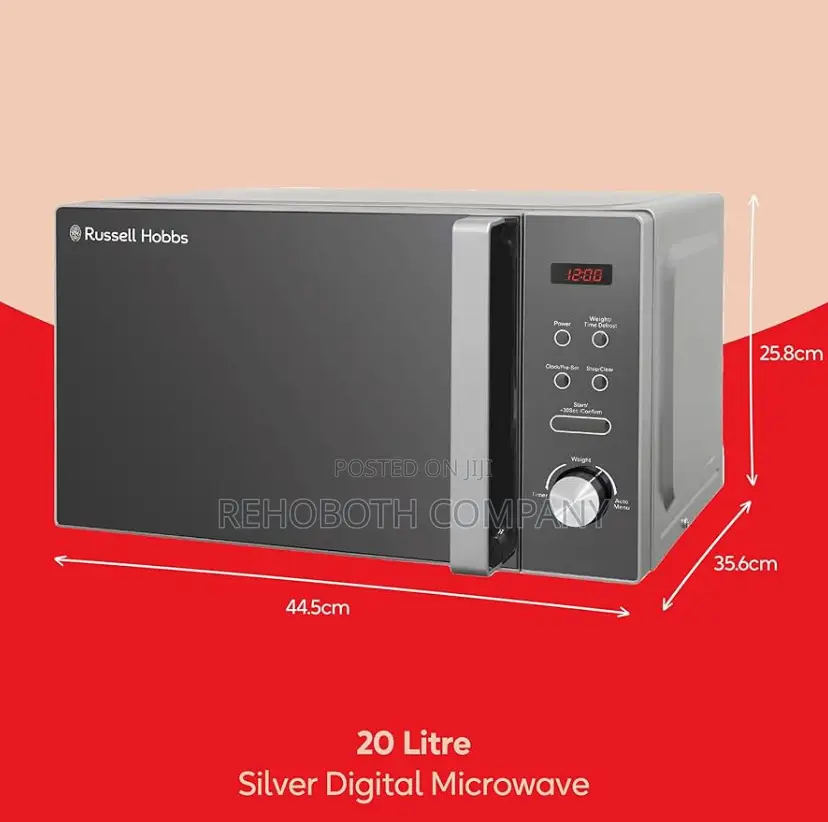 Russell Hobbs Compact Silver Digital Microwave Rhm2076saz