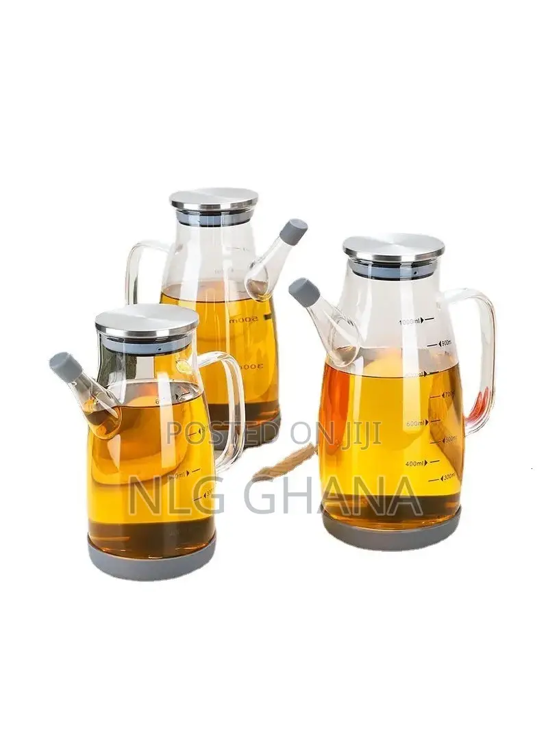 600ml Borosilicate Glass Oil Storage Jar. Ghx6534