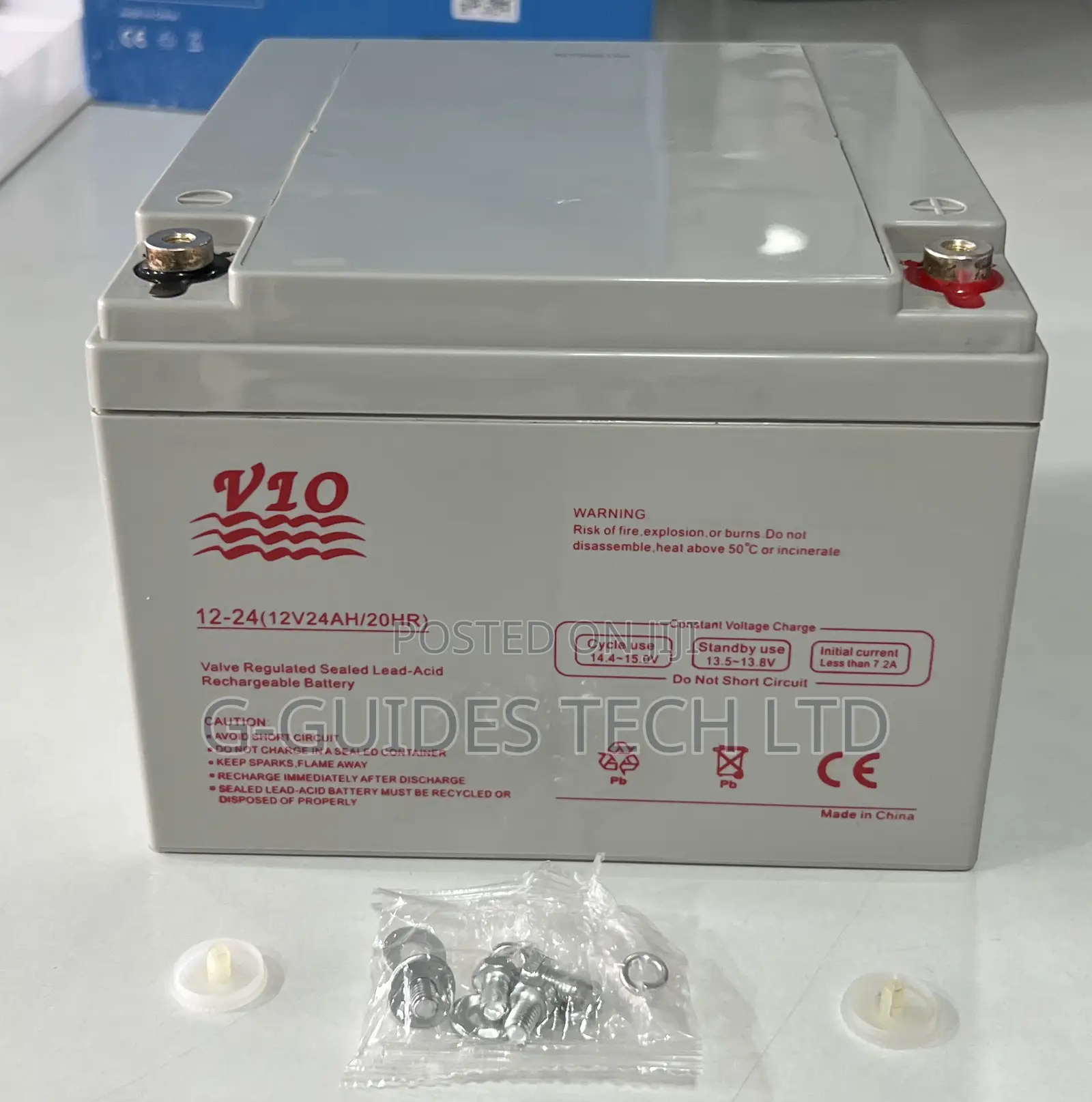 Vio 12v 24ah Ups Battery, 12v-24ah Sealed Lead-Acid Ups Battery