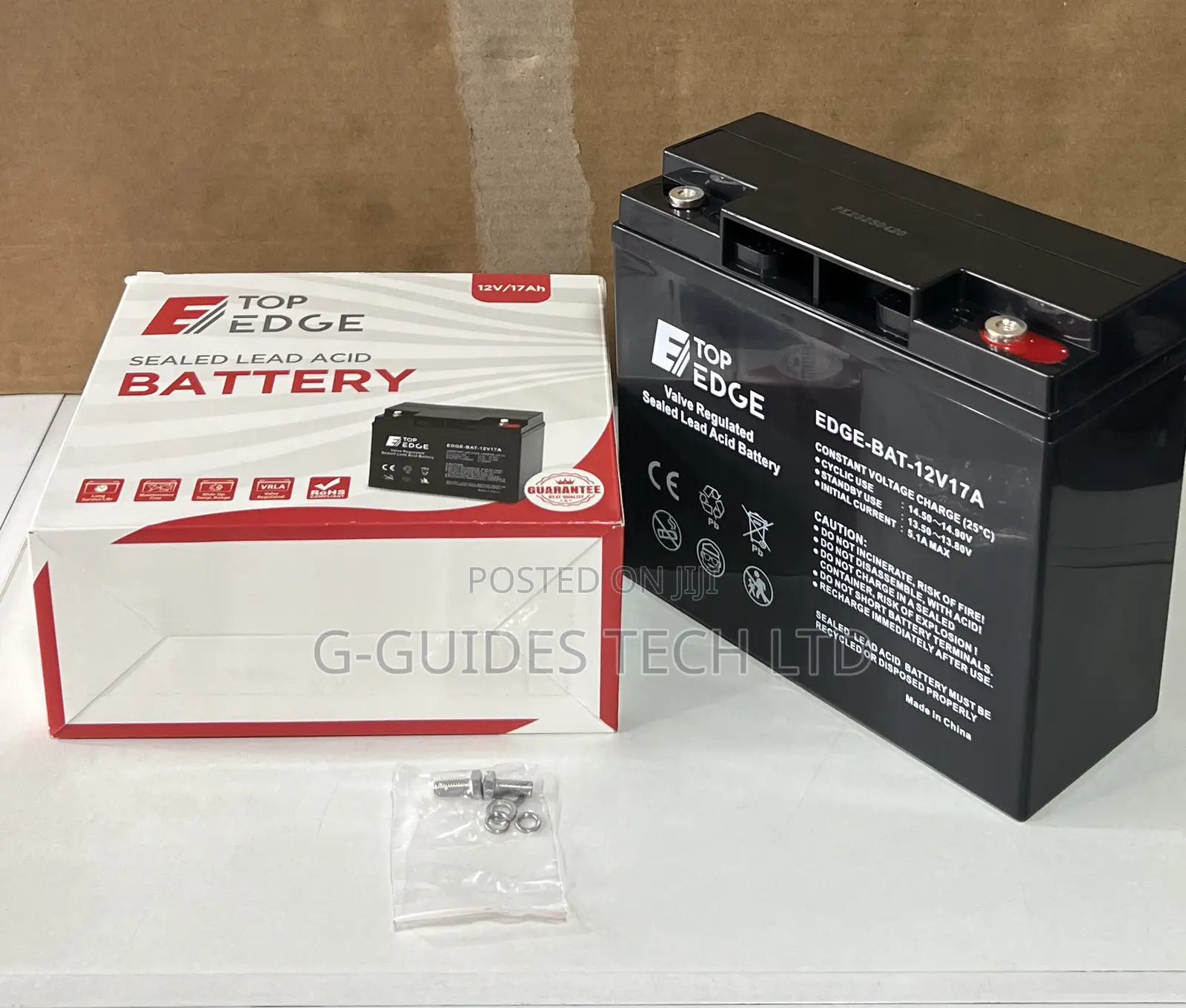 Top Edge 12v-17ah Ups Battery, 12v/17ah Sealed Lead-Acid Battery