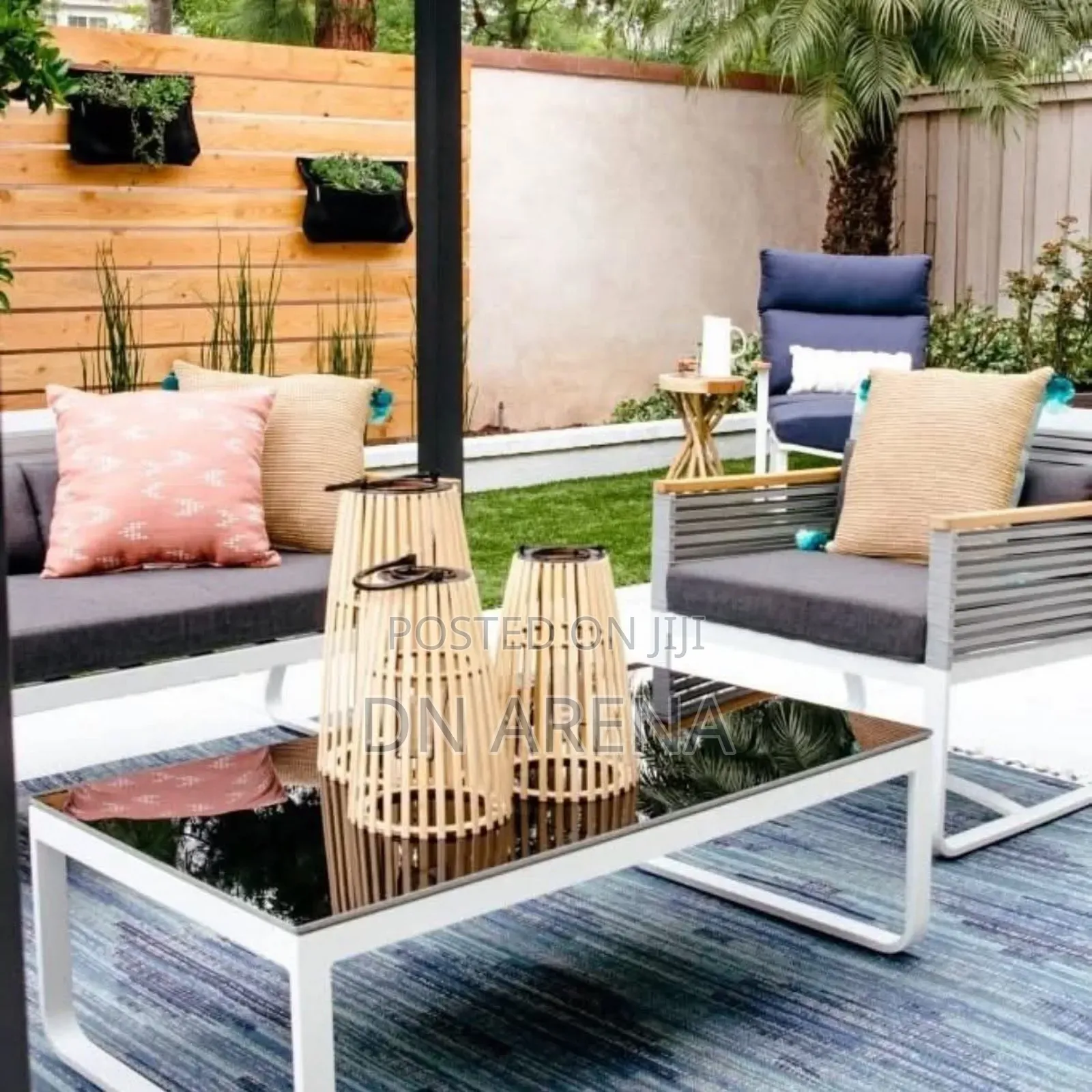 Lars( 8’X8’ Ft )Pergola With Solid Slats Black