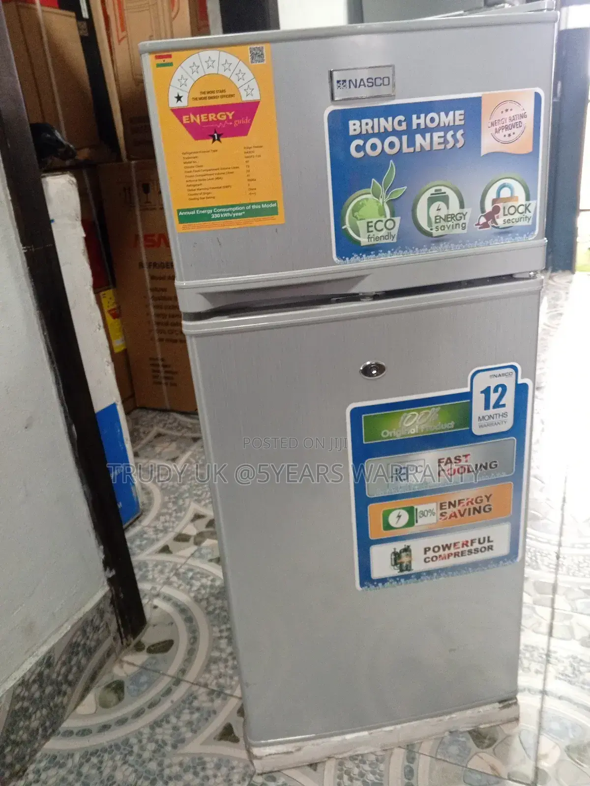 Nasco 95l Powerful Compressor Refrigerator
