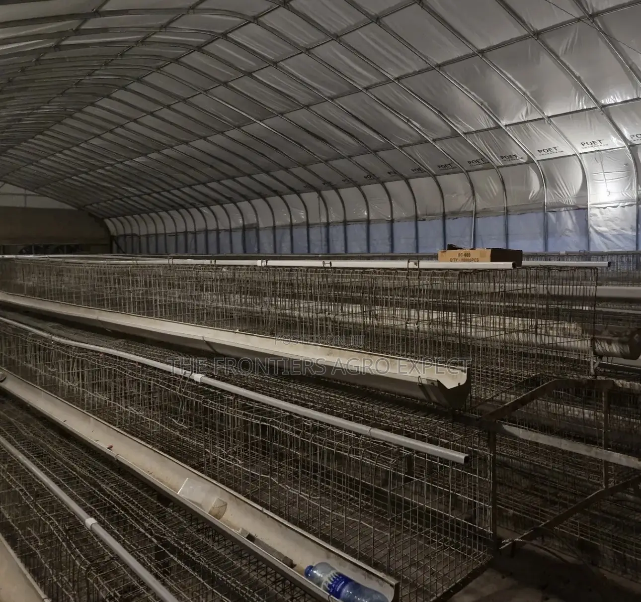 Poultry Coop With Battery Cages