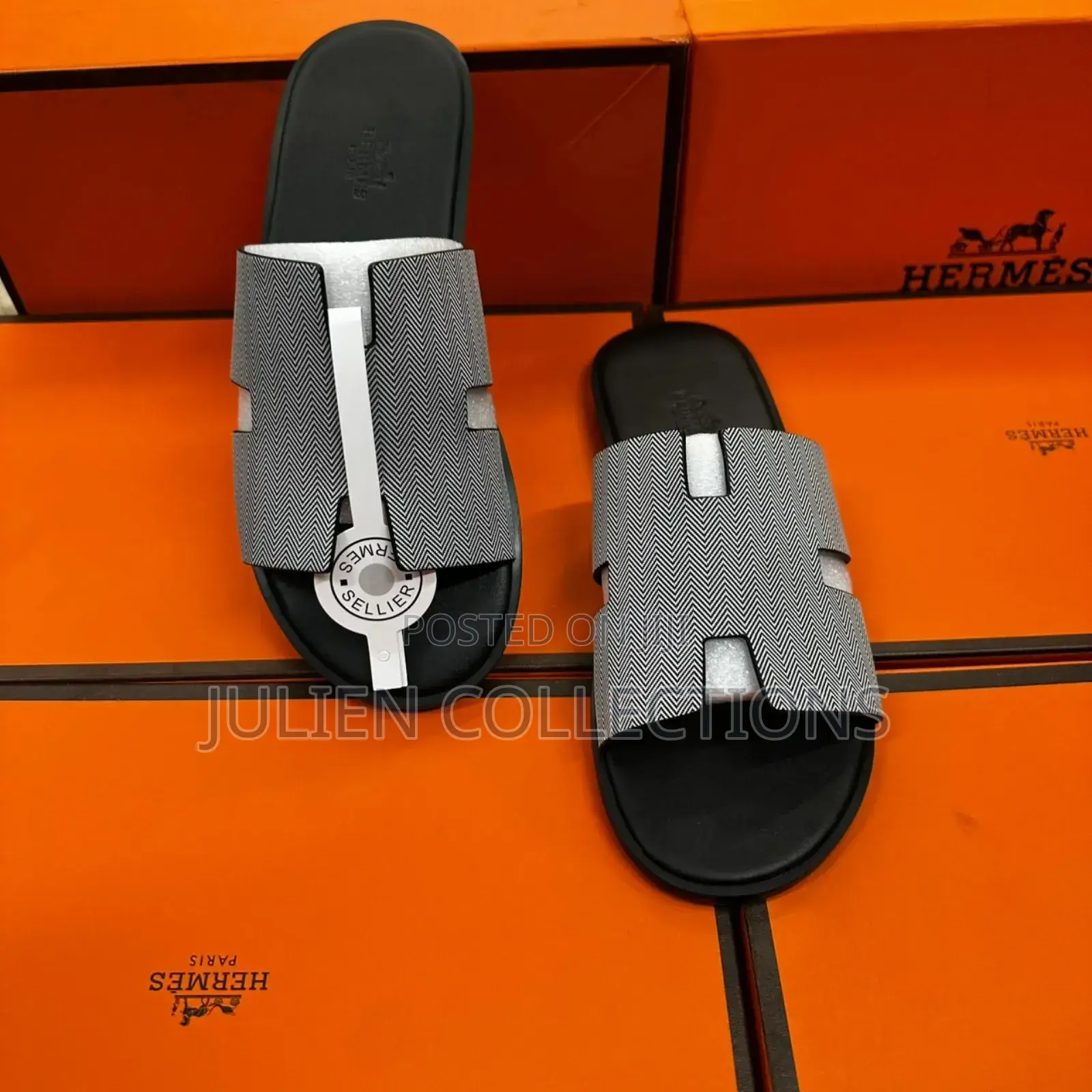 Hermes Org Silver Black