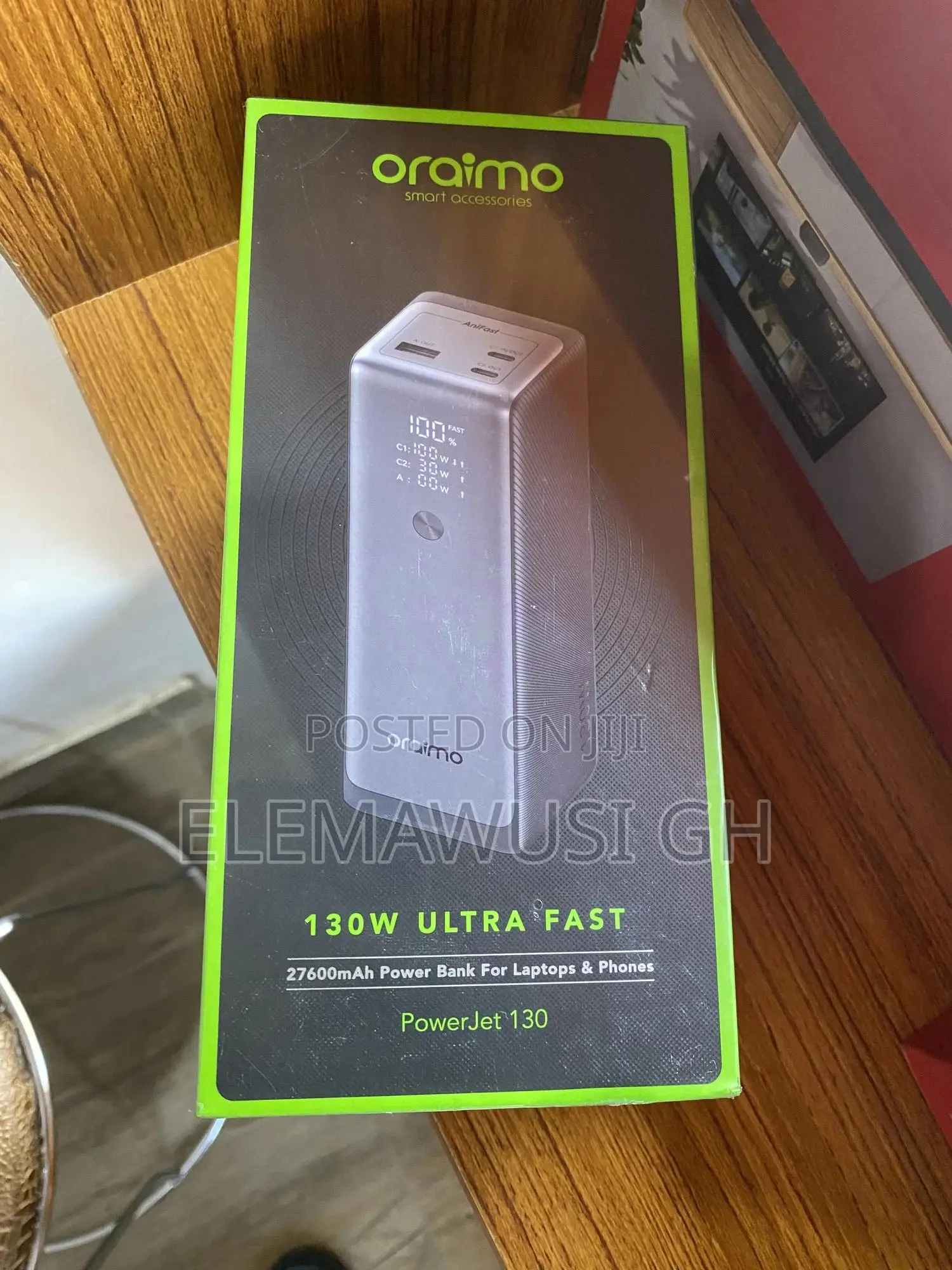 Oraimo Powerjet Power Bank for Laptop , Tablets and Phones 130 Watts