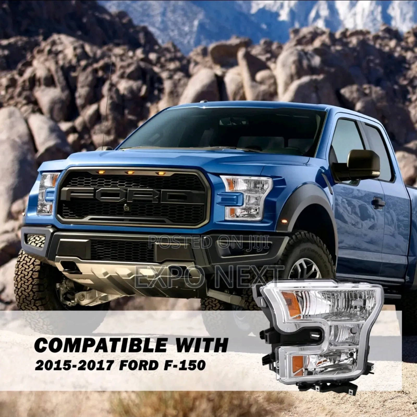 For 2015-2017 Ford F-150 Left Driver Side Headlight Left