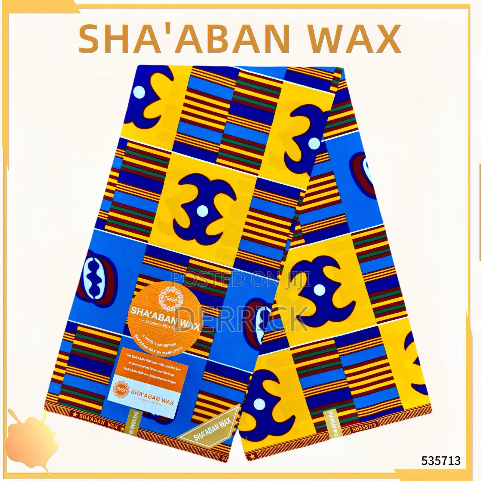 Kente Sha’Aban Wax Small Textiles.