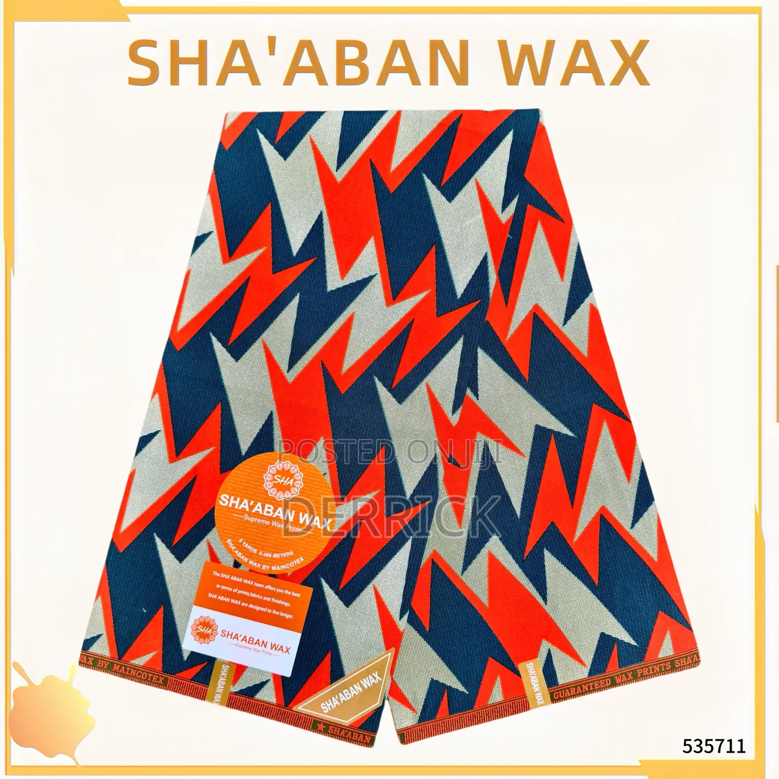 Kente Sha’Aban Wax Small Textiles.