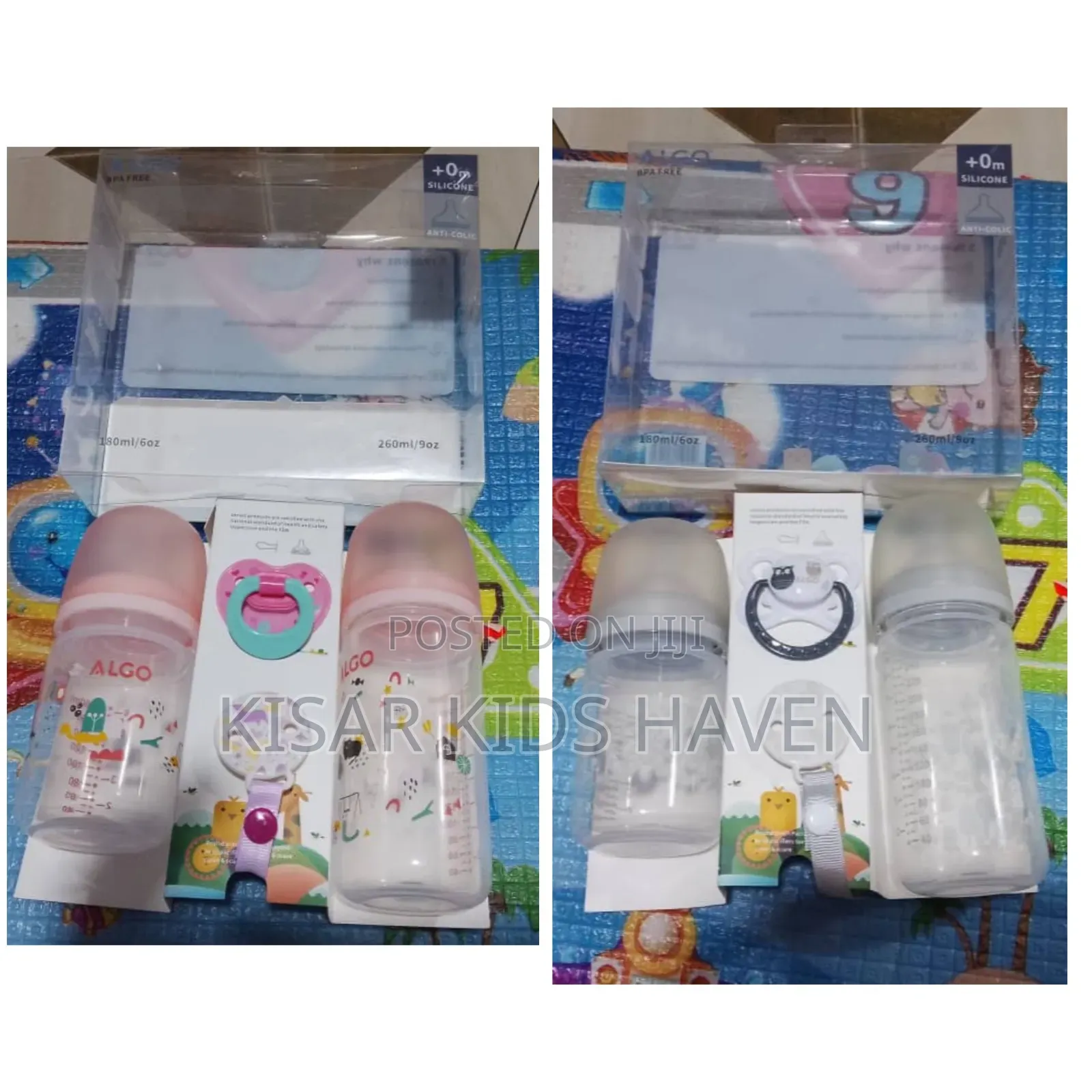 Feeding Bottle Set ( 2 Bottles and 1 Pacifier)