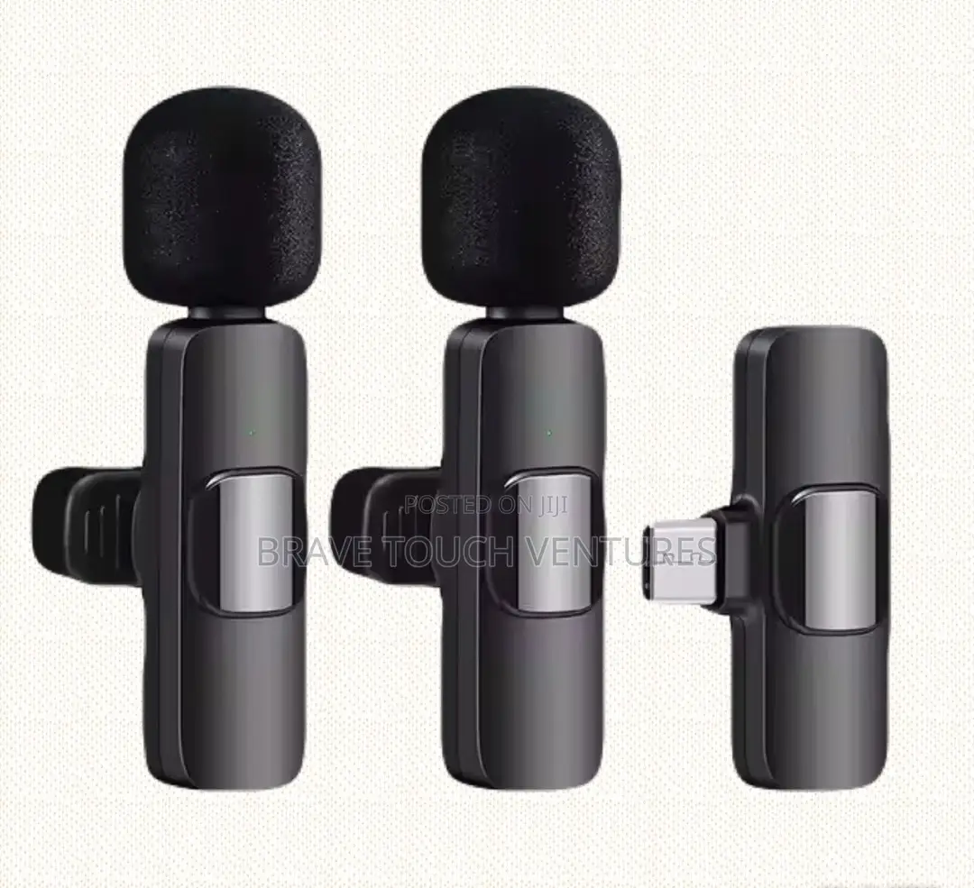 Double Wireless Microphone/Lavalier for Recording (Android/Type C)
