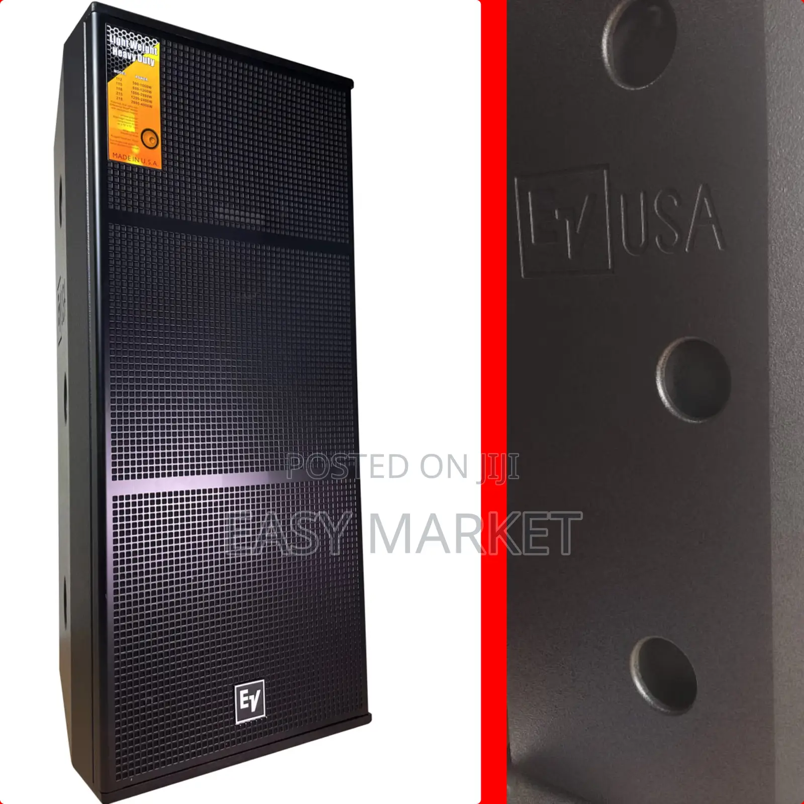 2 Full Range Ev Speakers Pair Original