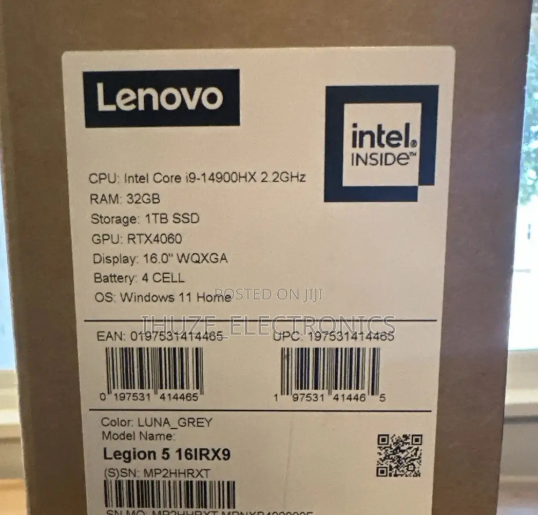 New Laptop Lenovo Legion 5 32GB Intel Core i9 SSD 1T