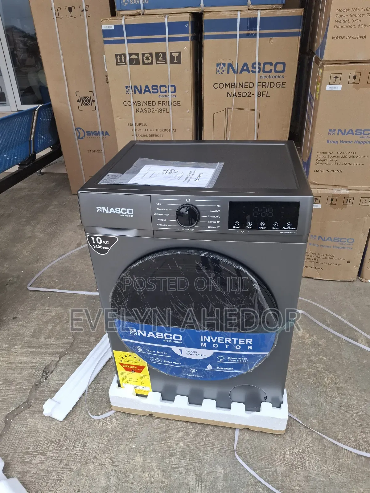 Quick Nasco Washing Machine 10kg Full Automatic Front Load