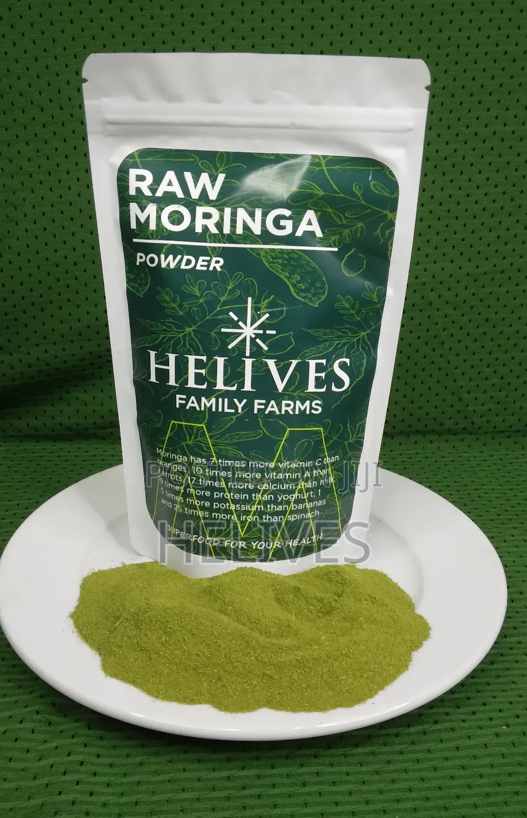 Raw Moringa Powder Helives Pure Organic Fda Certified Approved 125g