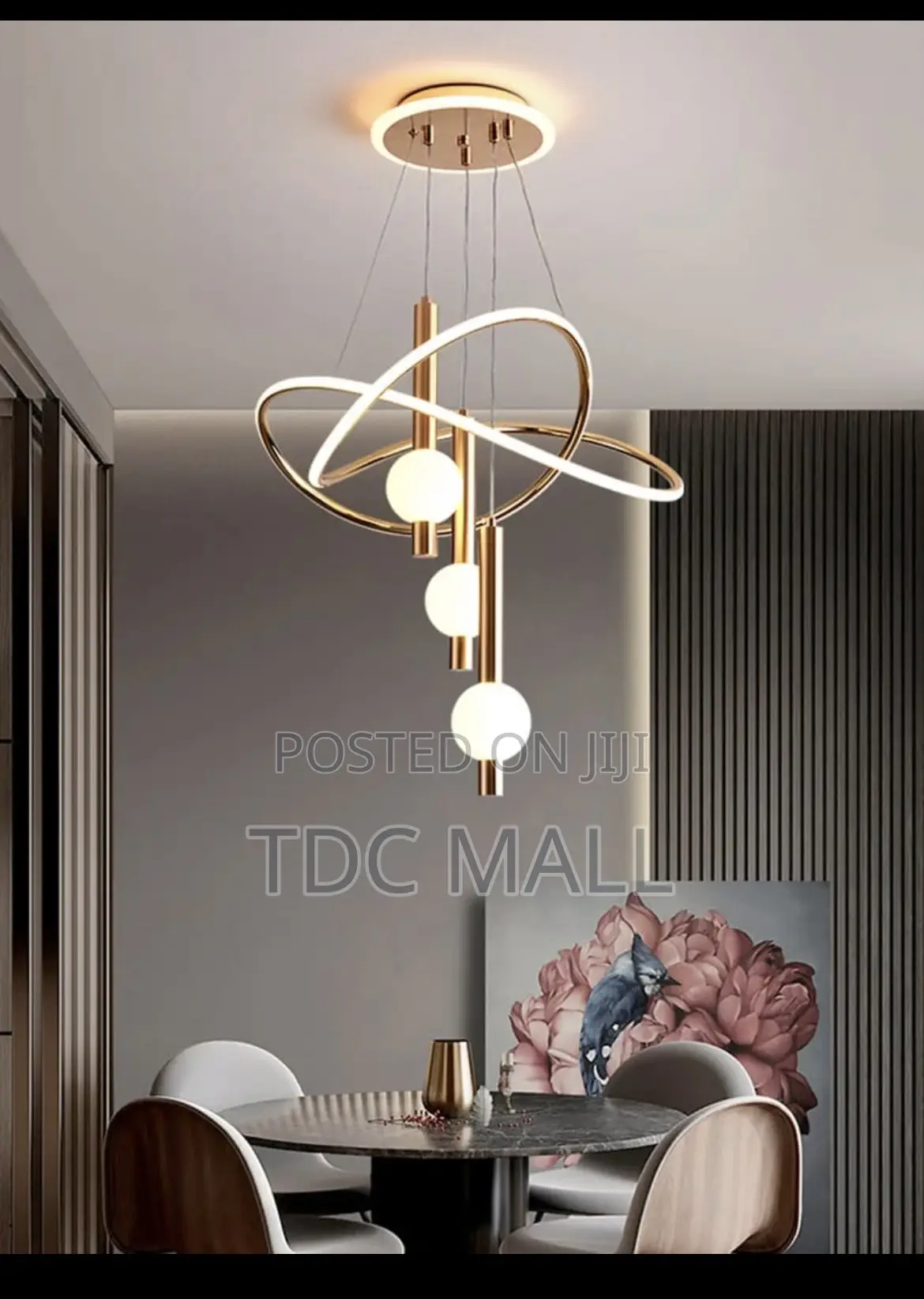 Stylish Golden Hanging Chandelier