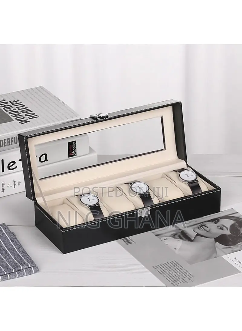 Pu Leather Watch Organizer Display Case. Ghx6557