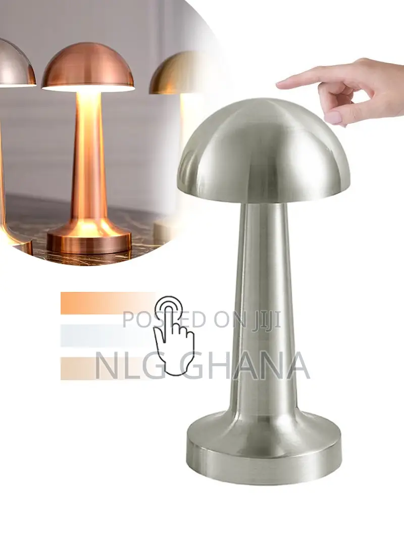 1800mah Metal Rechargeable Led Mushroom Table Lamp. Ghx6465