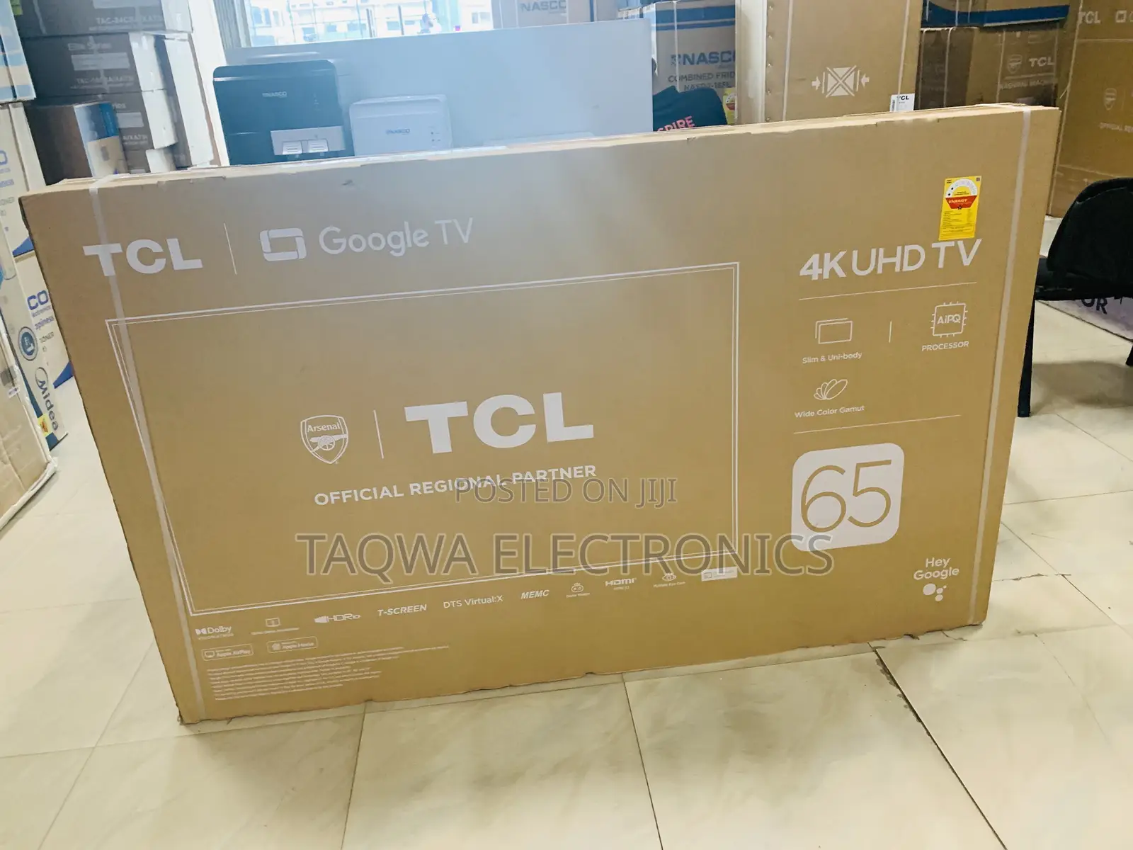 TCL 65” Uhd Smart Android Tv