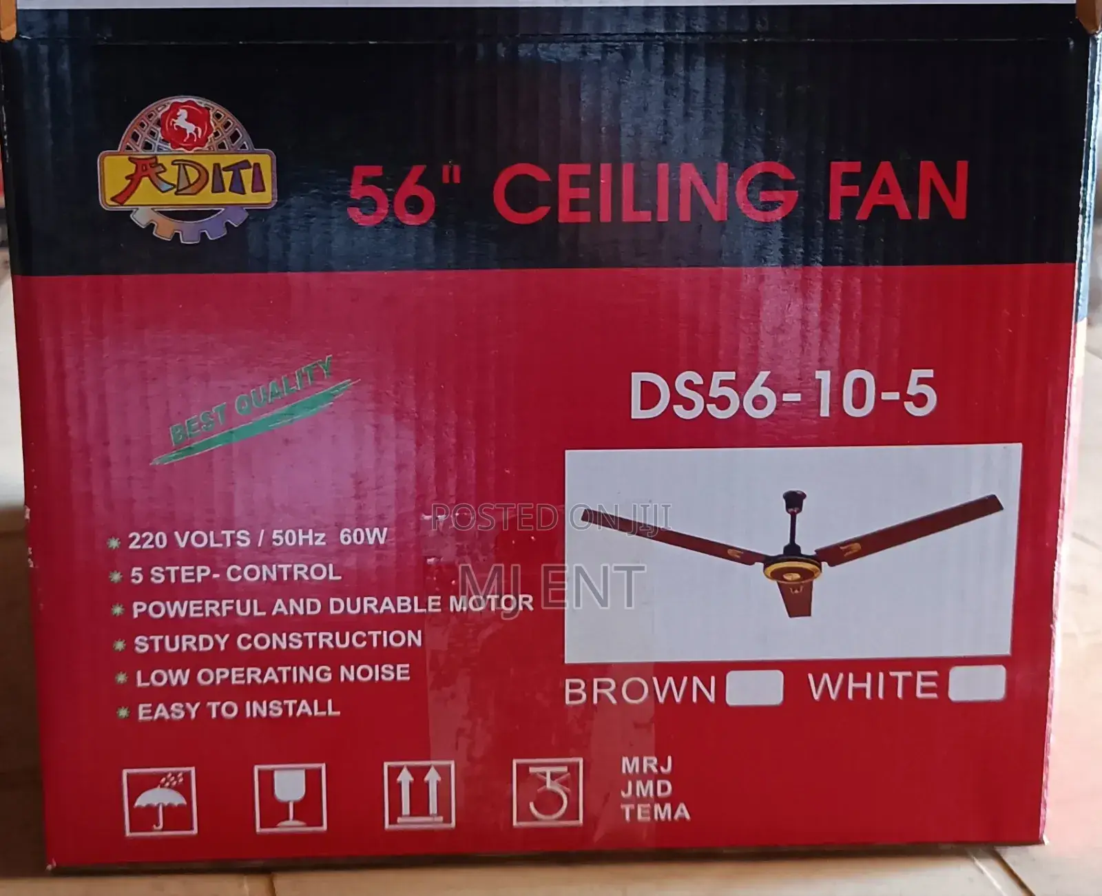 Ceiling Fan 56" Long Blade Aditi