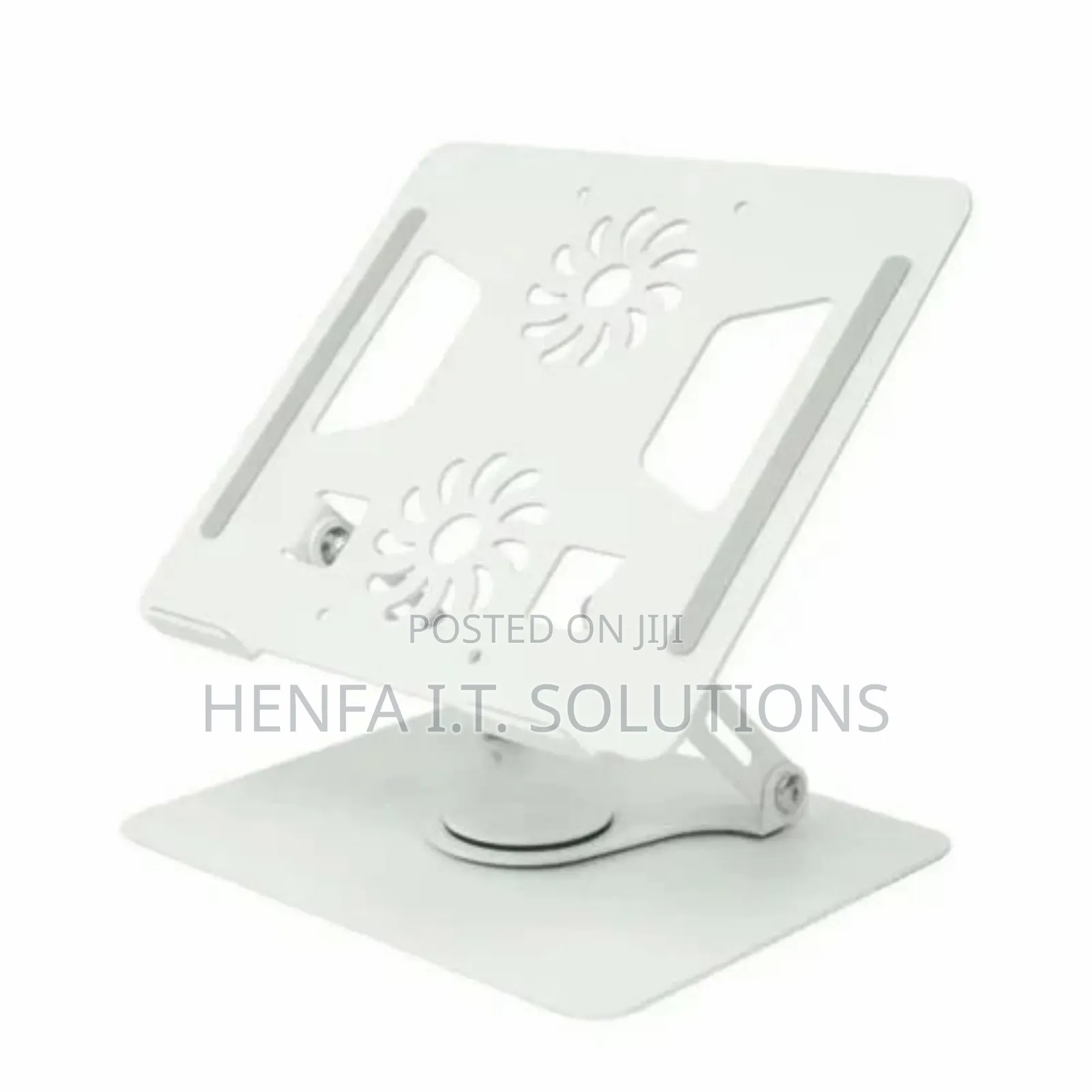 360° Metallic Laptop Stand With Inbuilt Double Fan