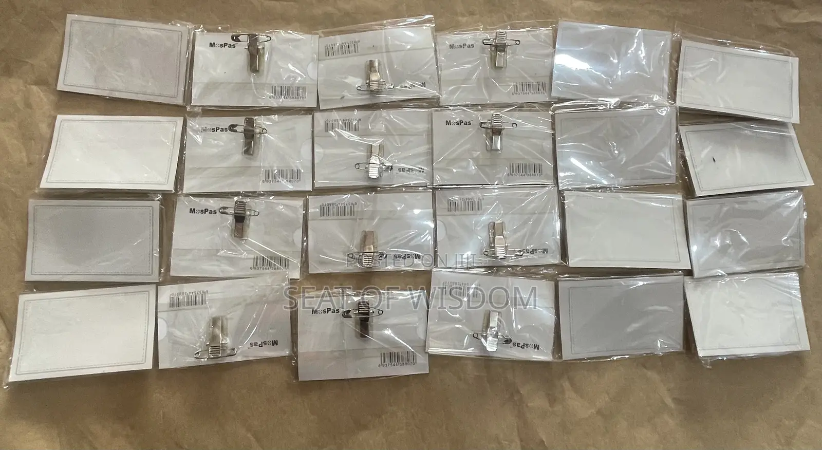 Name Tag With Pin Clip