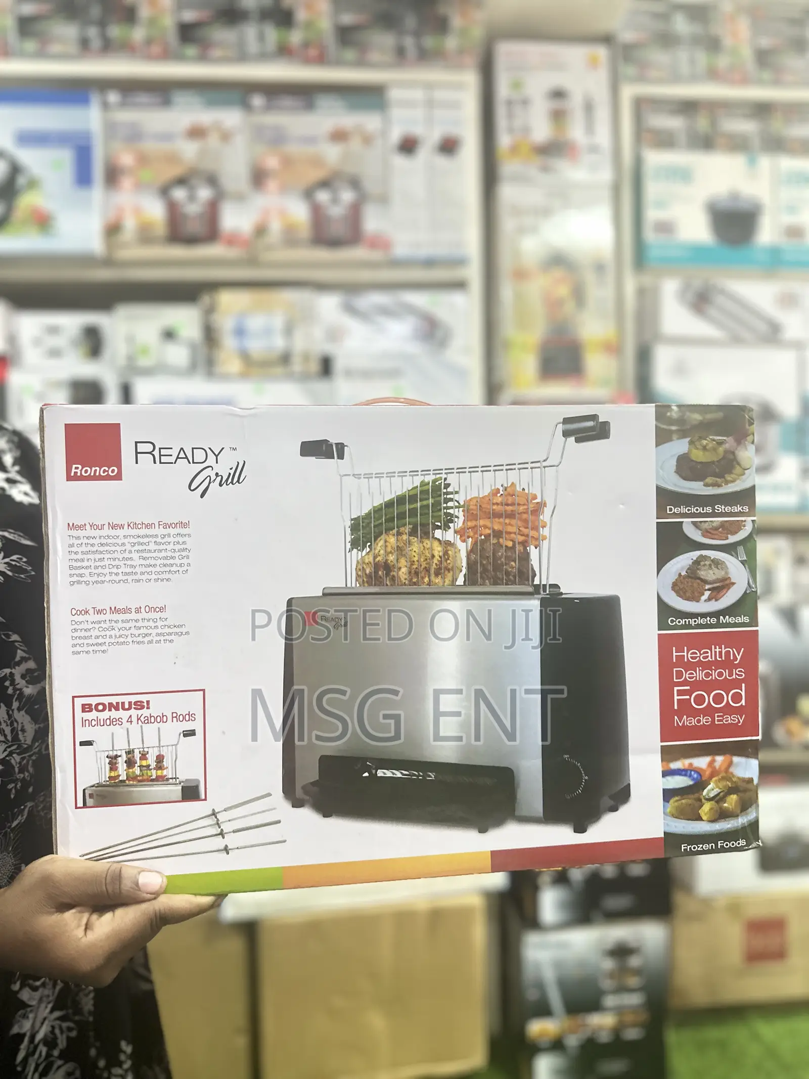 Electric Grill With Khebab Rods