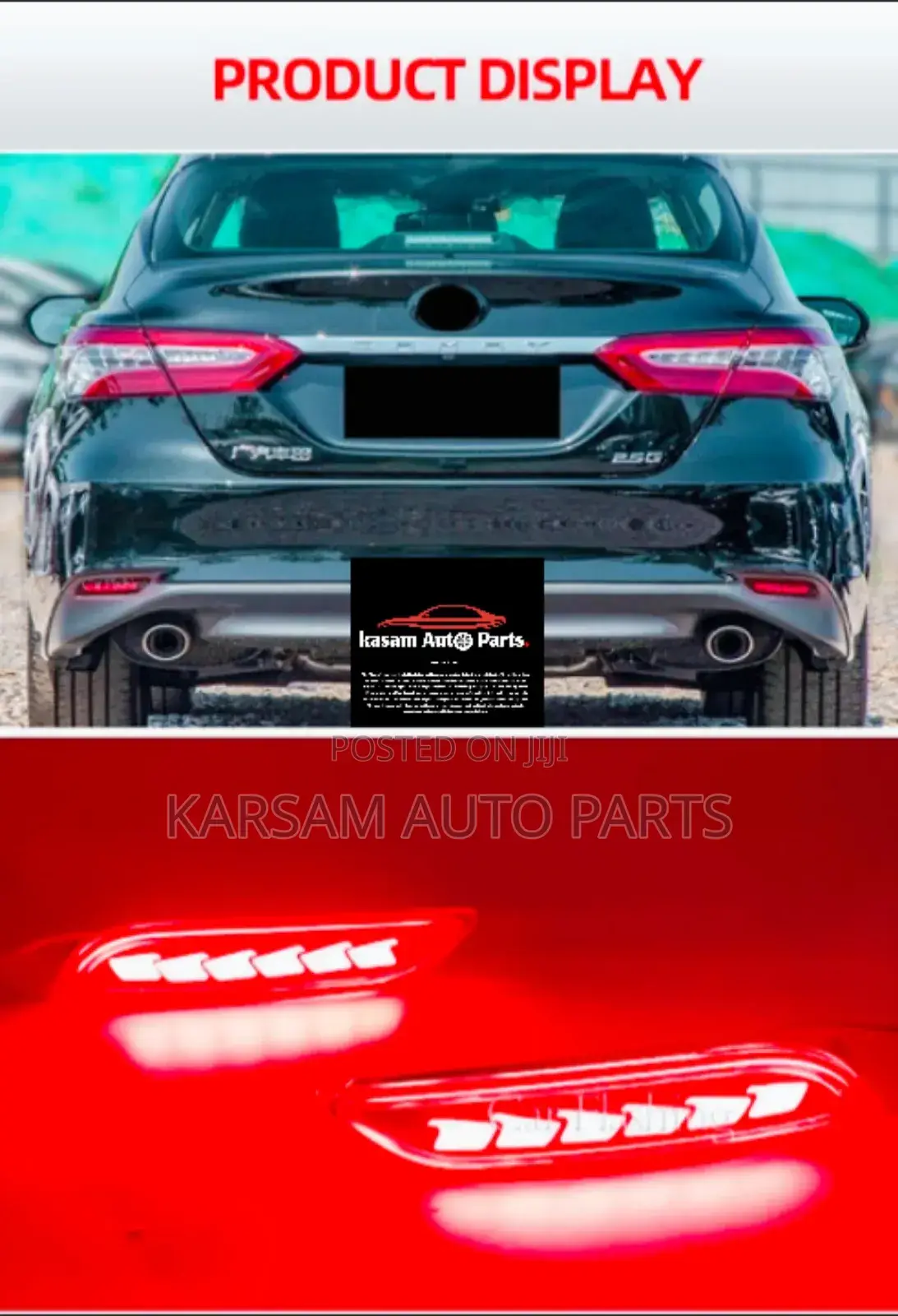 Camry 2020 Back Bumper Reflector Led Type