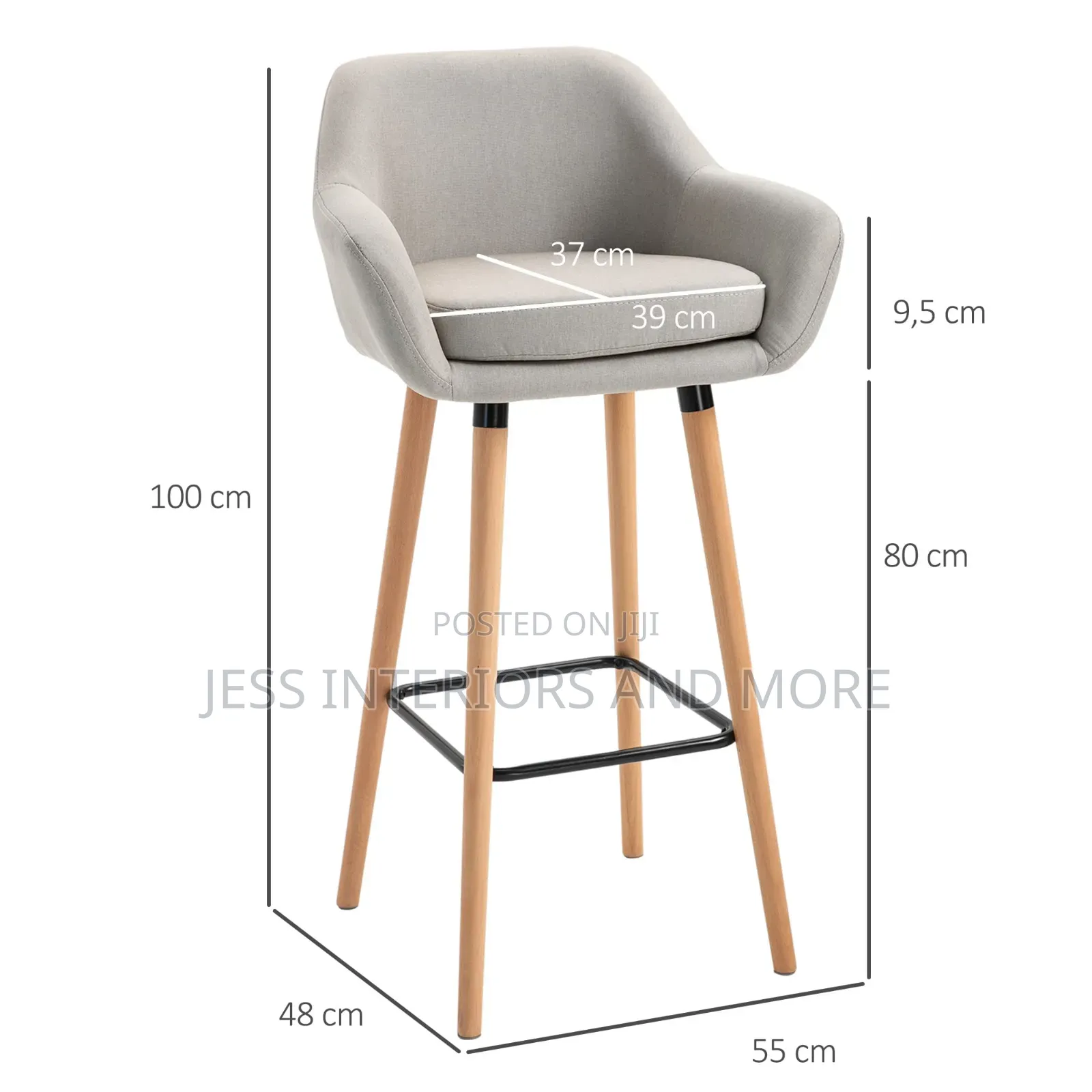 Bar Stools (Set of 2) New