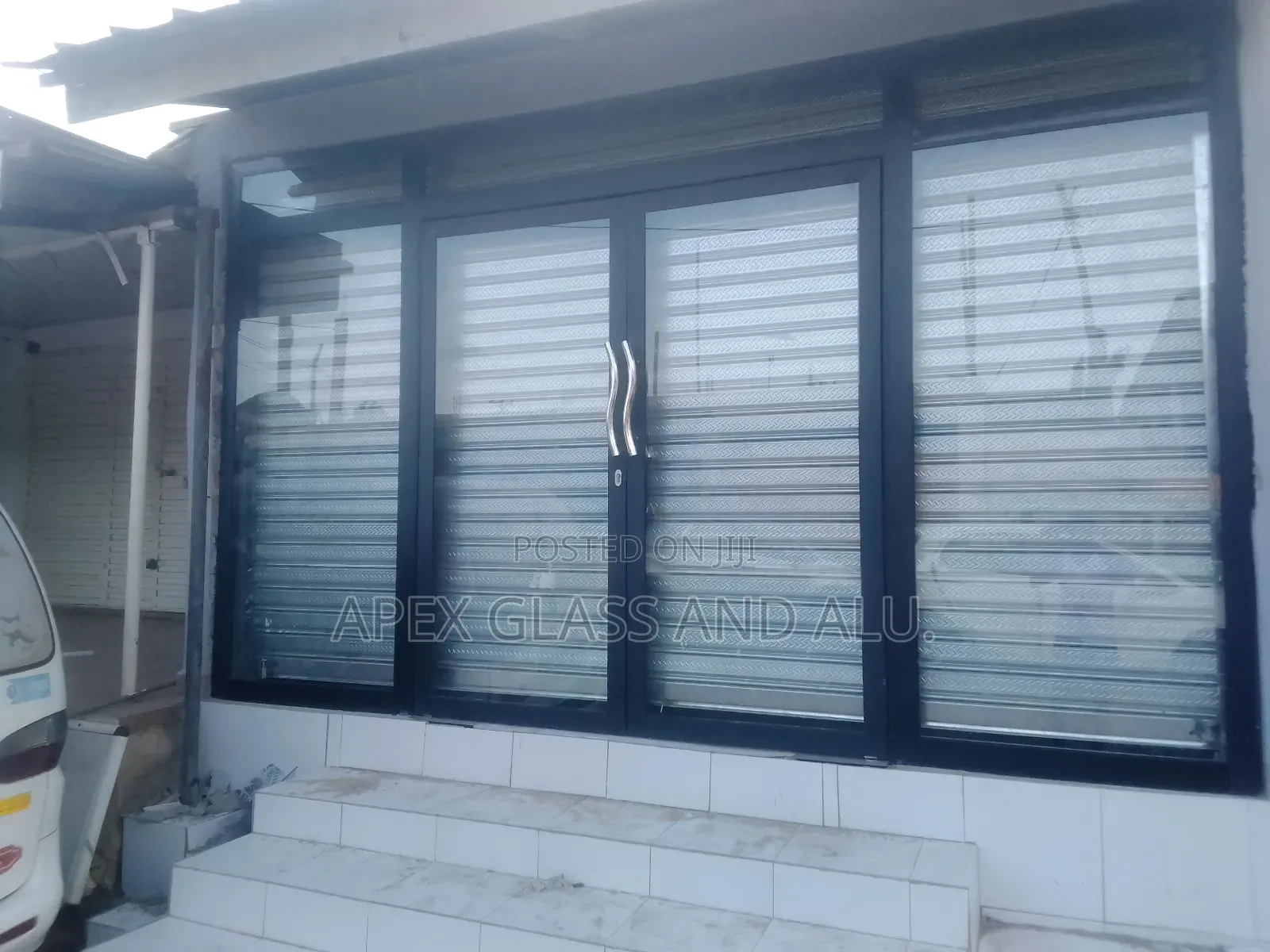 Store Front Double Swing Partition