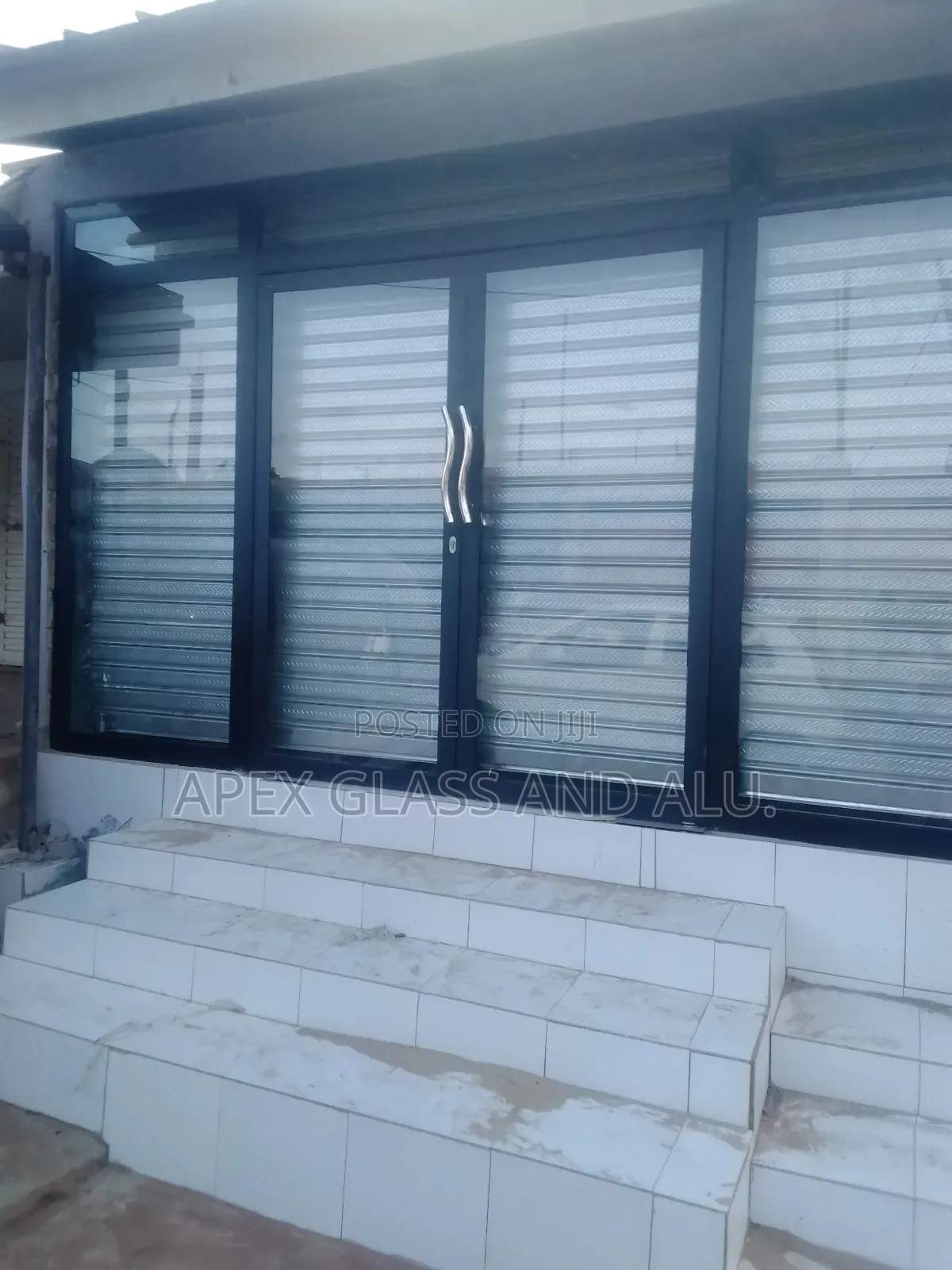 Store Front Double Swing Partition