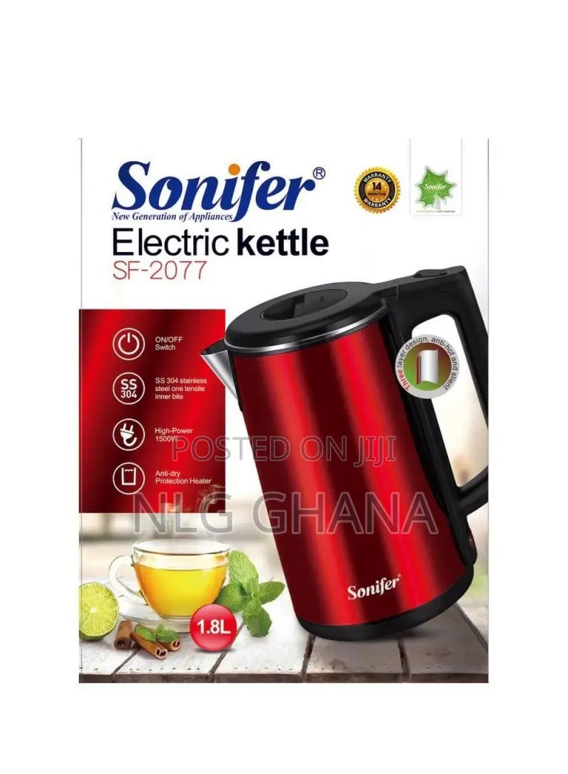 1.8l 1500w Stainless Steel Electric Kettle. Ghx4543
