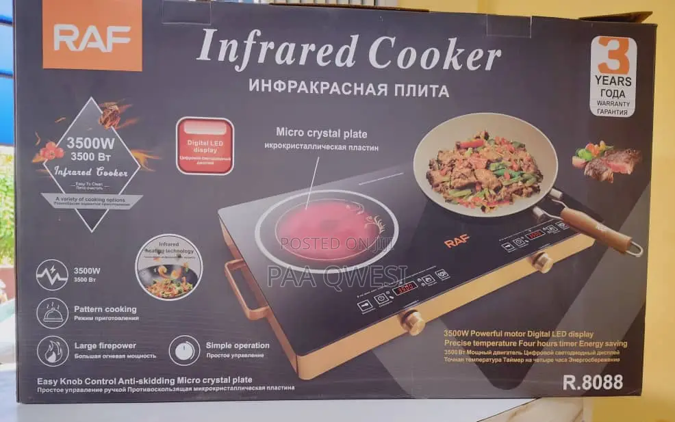 Raf 3500w Infrared Cooker – Fast Efficient Cooking