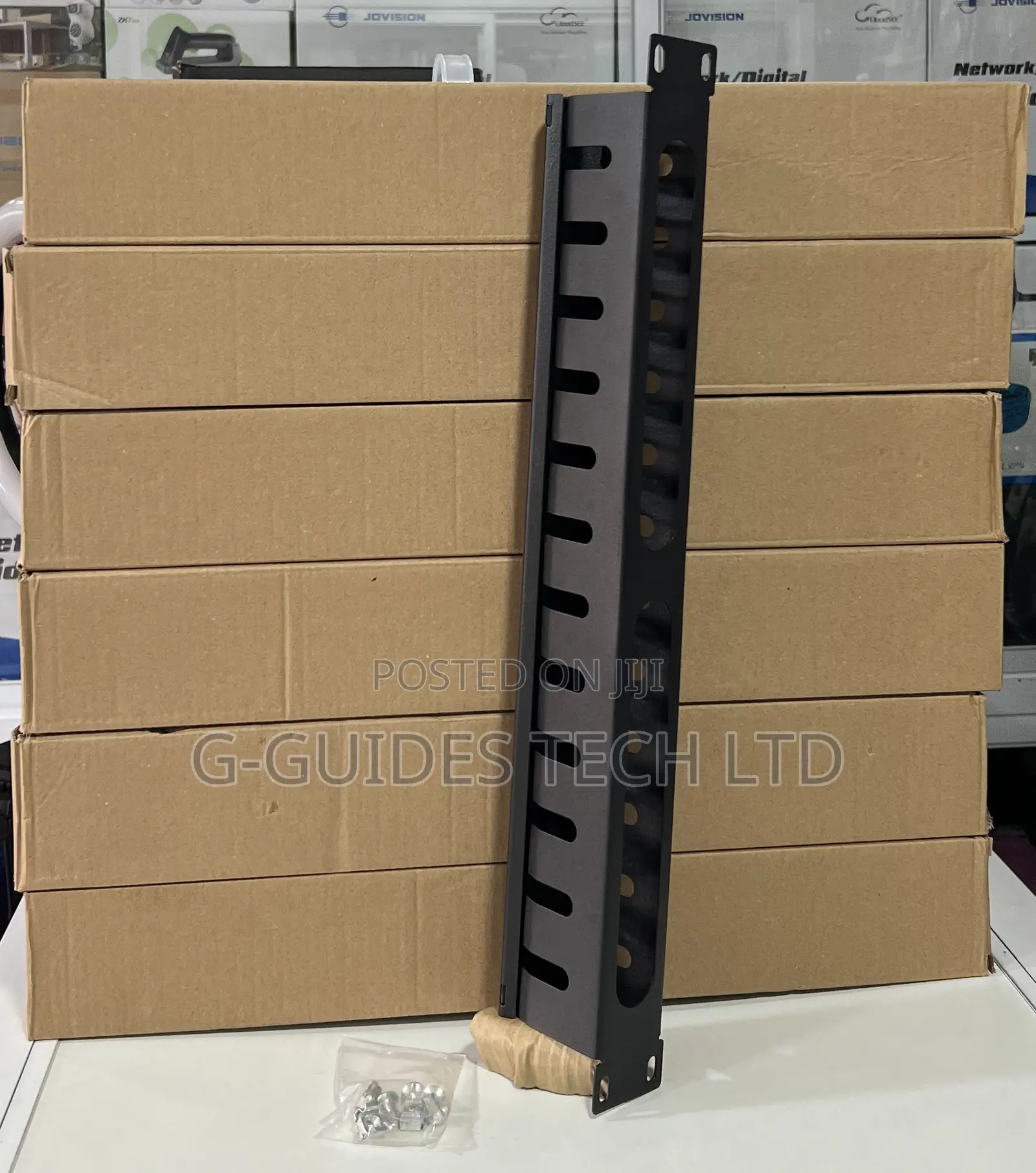 12-Way Cable Management, 12way 19” U1 Metal Cable Manager