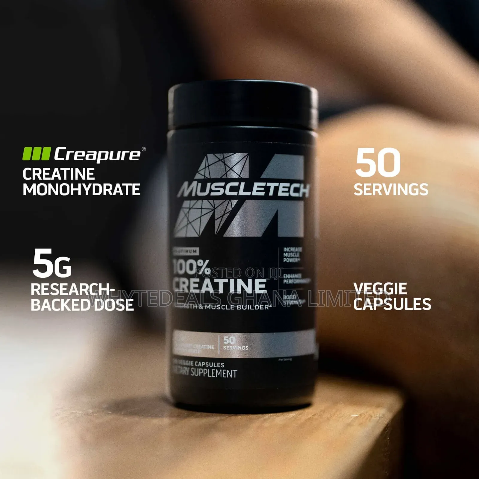 Muscletech 100% Platinum Creatine Capsules| Muscle Builder|Strength