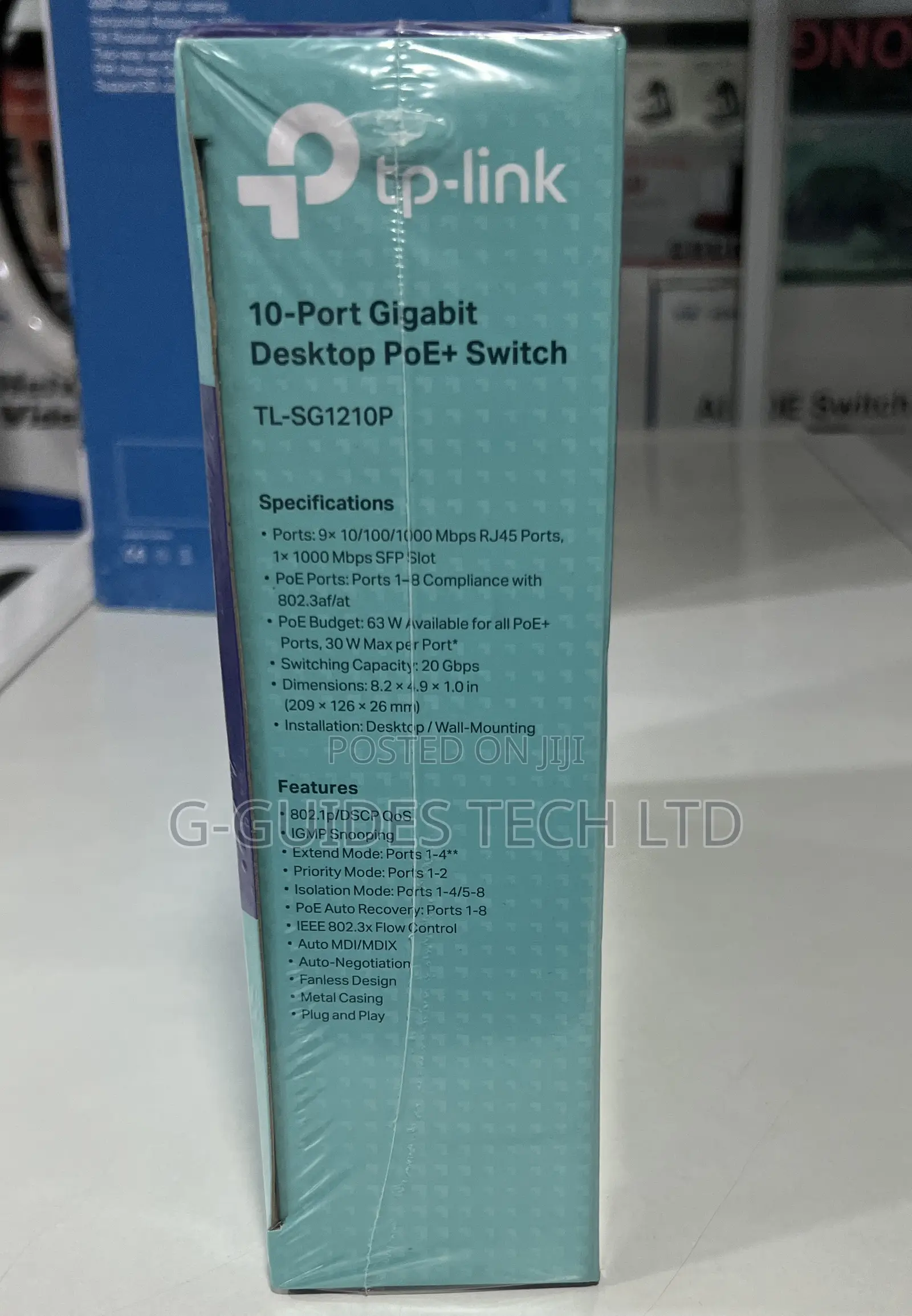 TP-Link 10-Port Poe Gigabit Switch TL-SG1210P