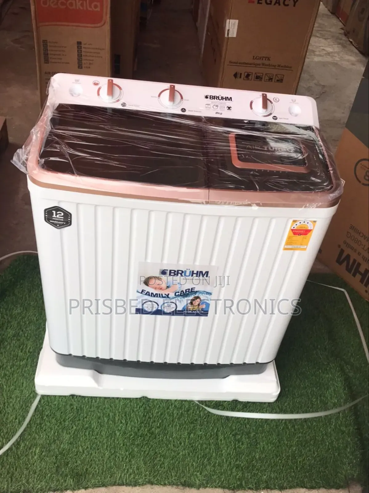 Bruhm Washing Machine 8kg Twin Tub