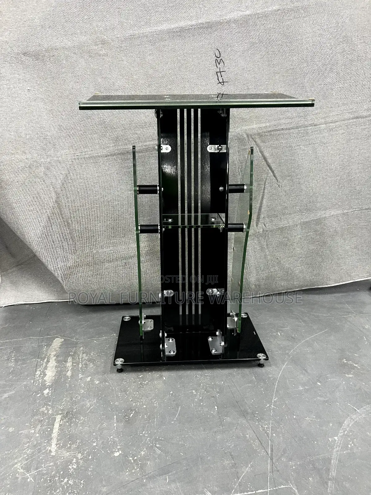 Preaching Podium Stand Tempered Glass Pulphit for Church Activities