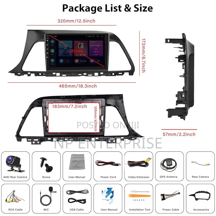 Hyundai Sonata 2015-2016 Android Screen